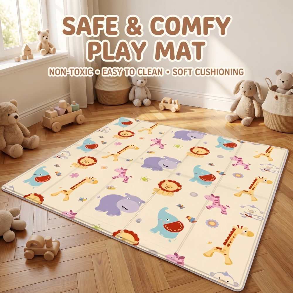 Baby Play Mat Foldable Crawlin - đánh giá và giá Baby Nursery Games
