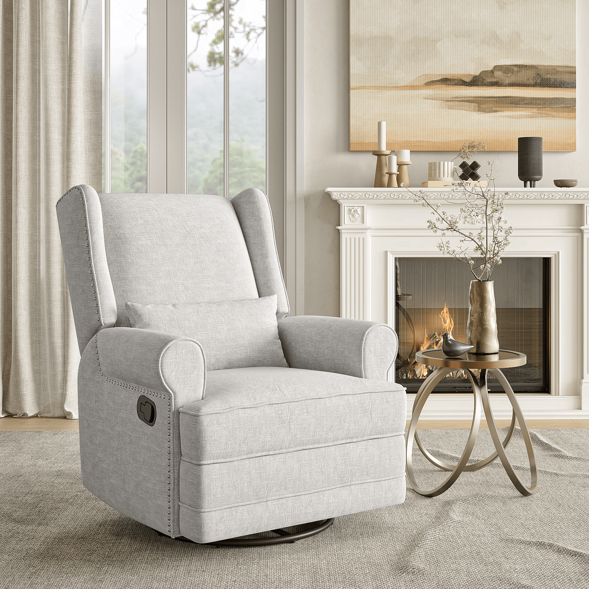 Nursery Glider Swivel Rocker R - đánh giá và giá Baby Nursery Glider Chair