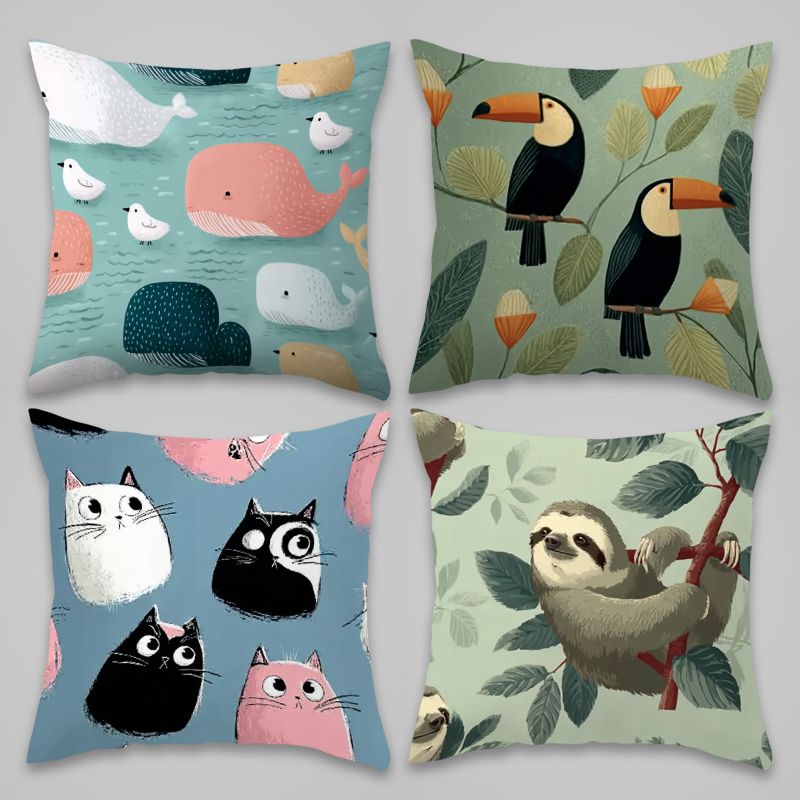 4 Piece Pillowcase Set Cute An - đánh giá và giá Baby Nursery Ocean