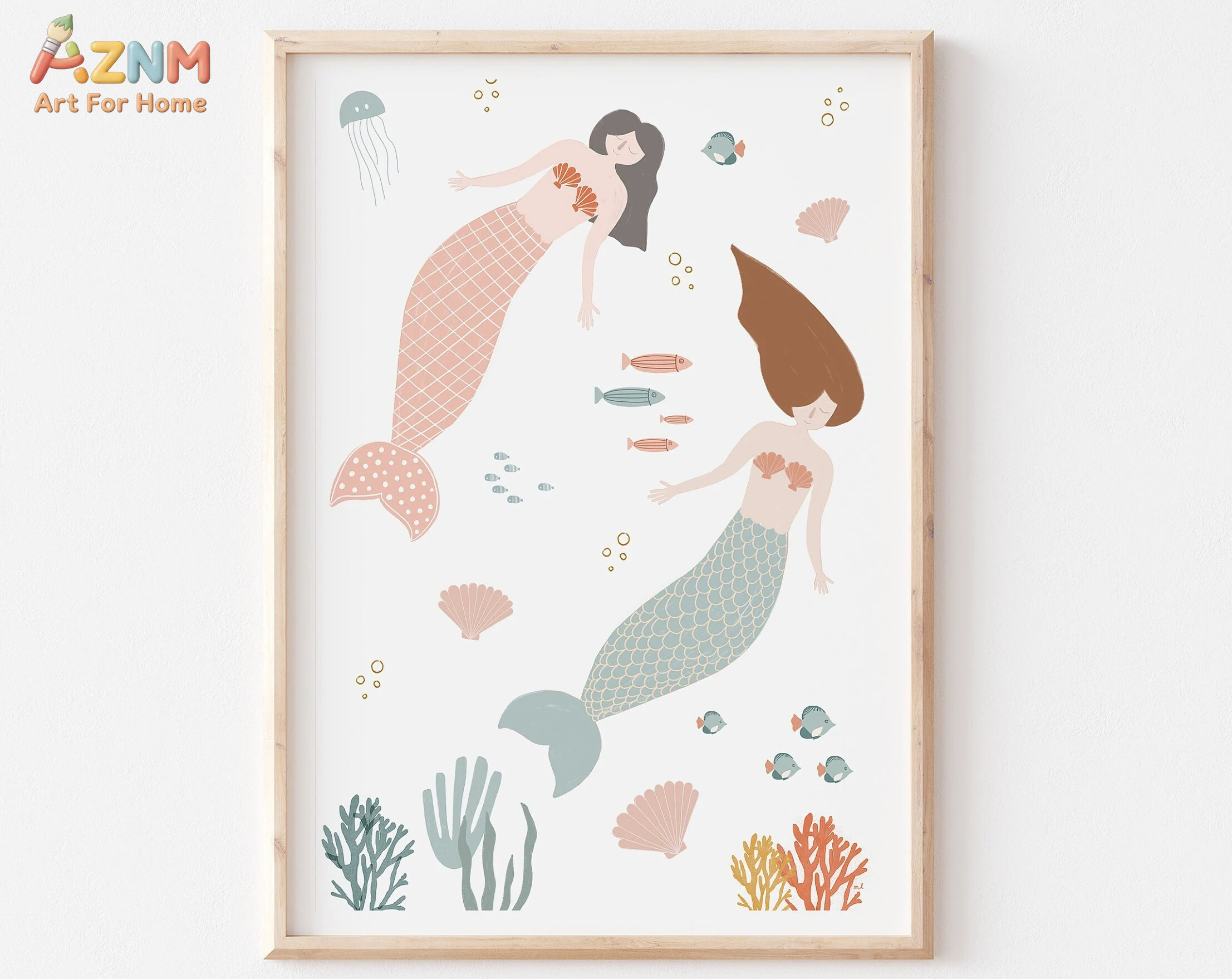 Boho Nursery Ocean Themed Pink - đánh giá và giá Baby Nursery Ocean