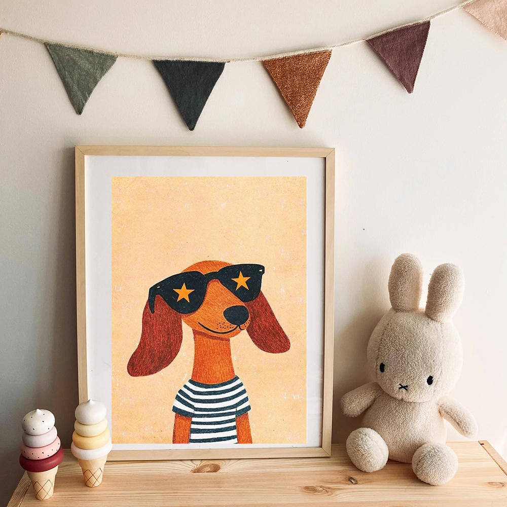 1pc frameless Canvas Painting  - đánh giá và giá Baby Nursery Jungle