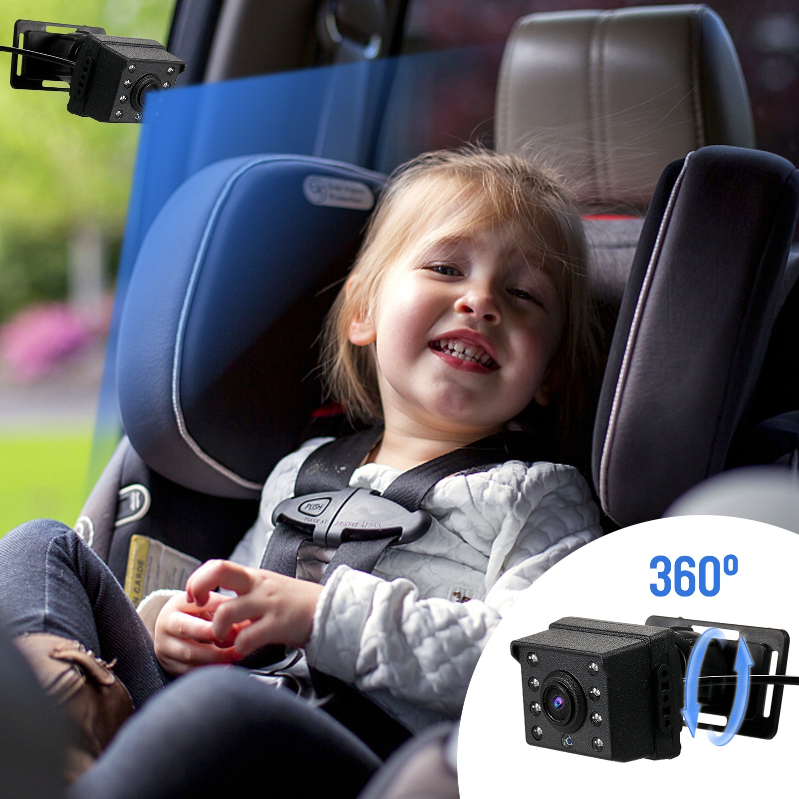 1080P Baby Car Mirror with 4.3 - đánh giá và giá Baby Nursery Camera