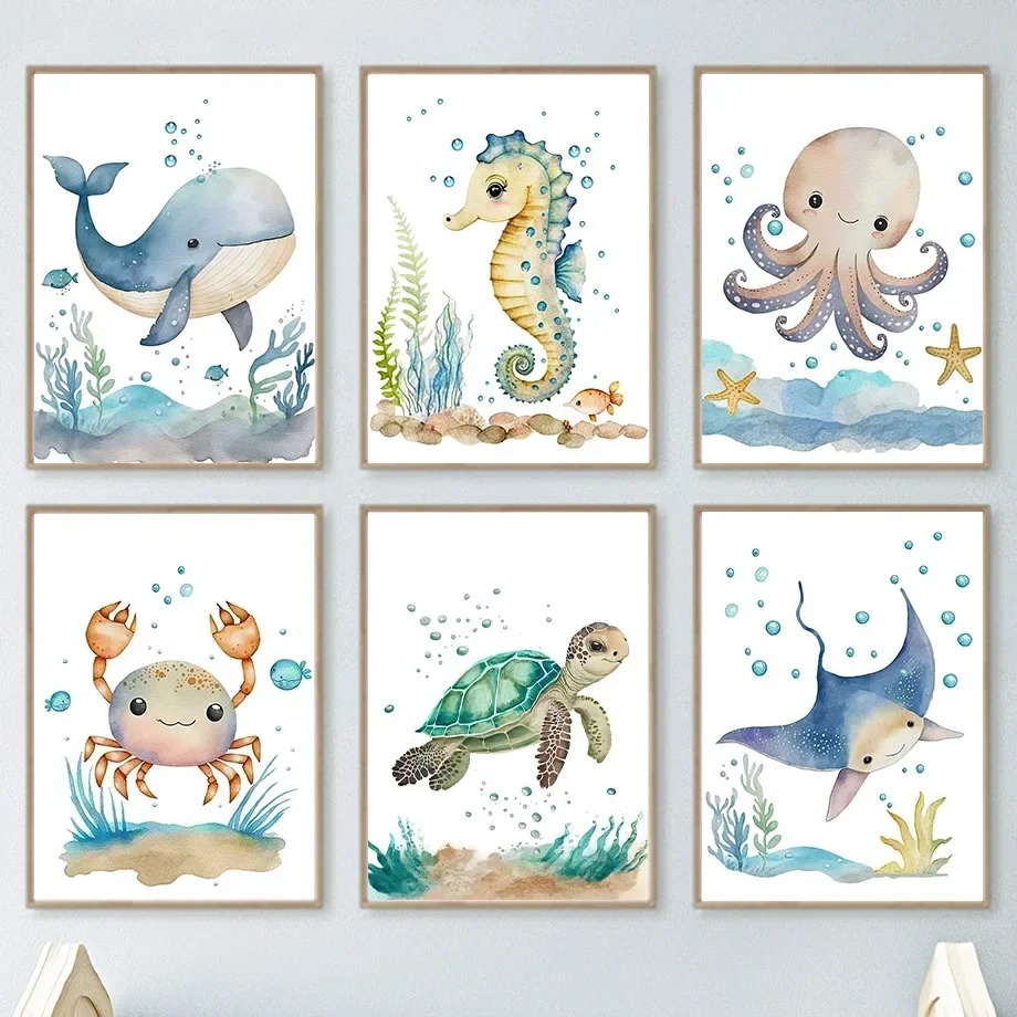 Cute Whale Sea Horse Octopus C - đánh giá và giá Baby Nursery Ocean