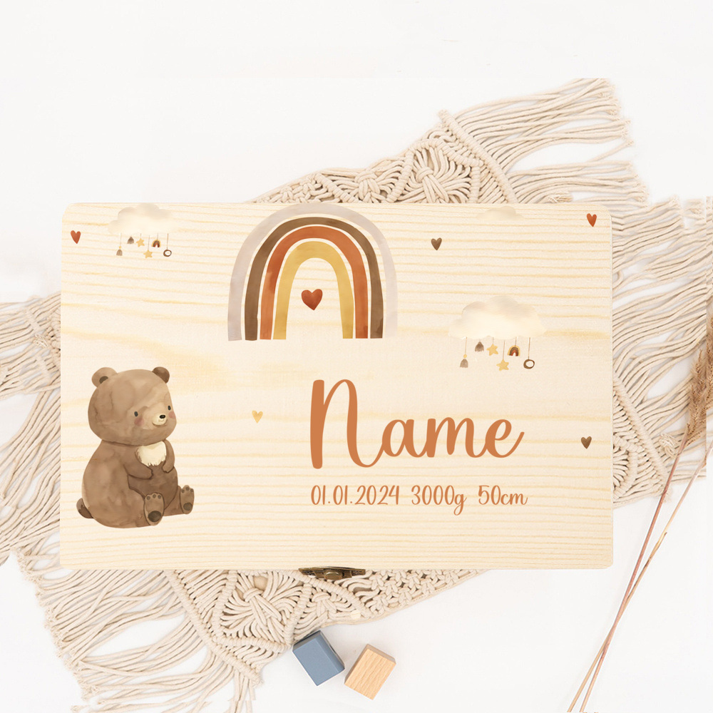 Personalized Baby Memory Box B - đánh giá và giá Baby Keepsake Box