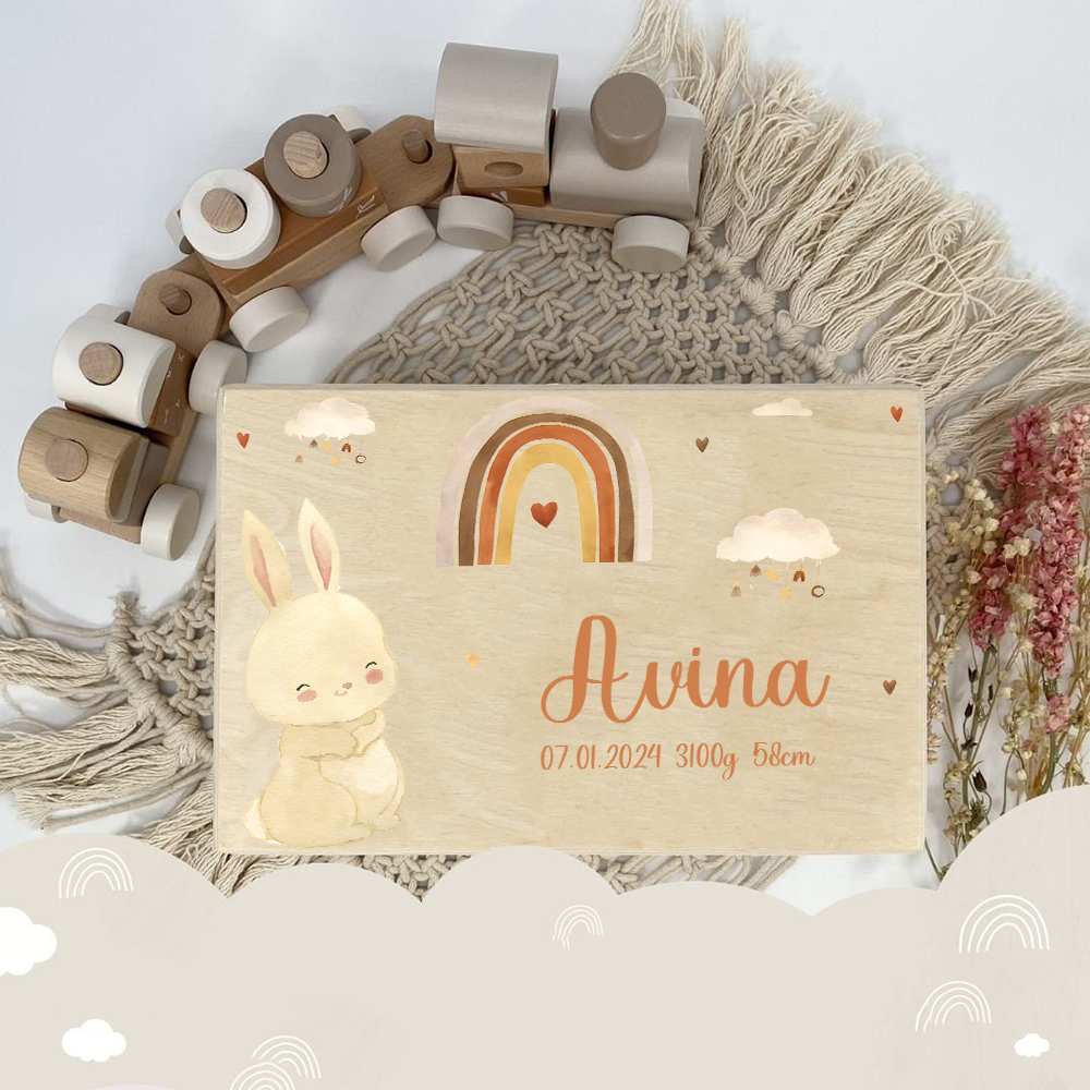 Personalized Baby Memory Box B - đánh giá và giá Baby Keepsake Box