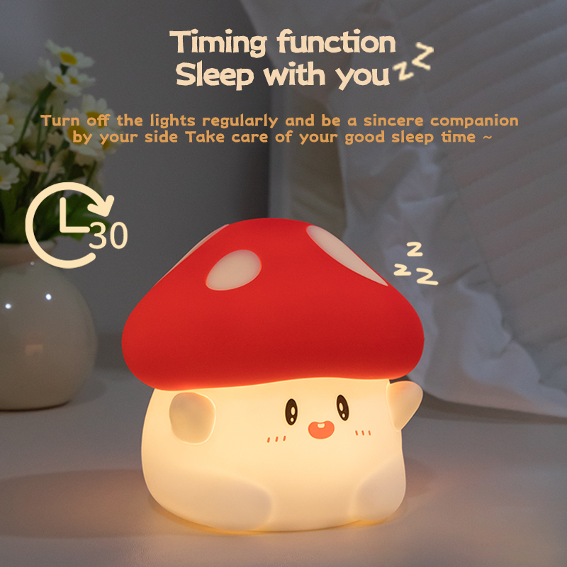 Mushroom Night Light LED Recha - đánh giá và giá Baby Nursery Night Light