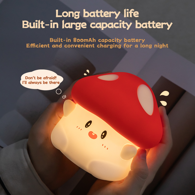 Mushroom Night Light LED Recha - đánh giá và giá Baby Nursery Night Light