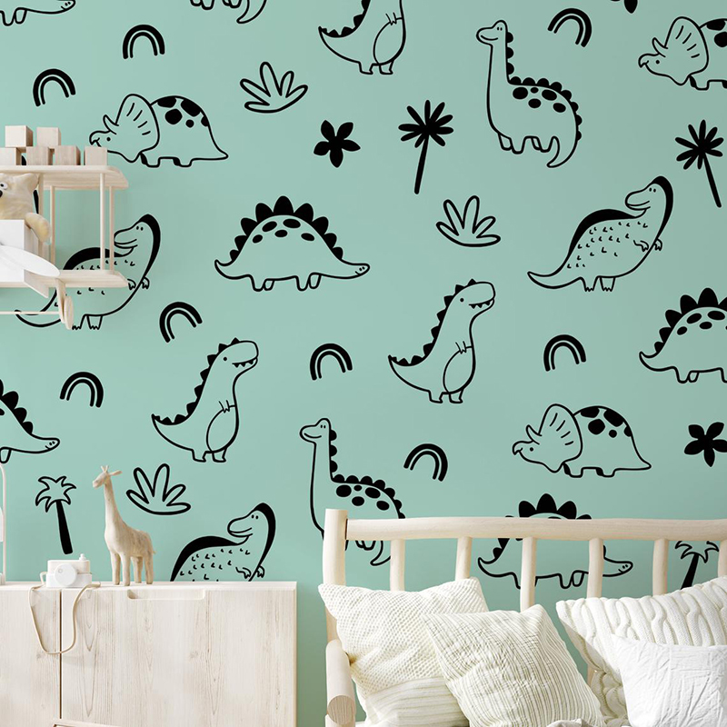 Geometric Dinosaur Tree Rainbo - đánh giá và giá Baby Nursery Jungle