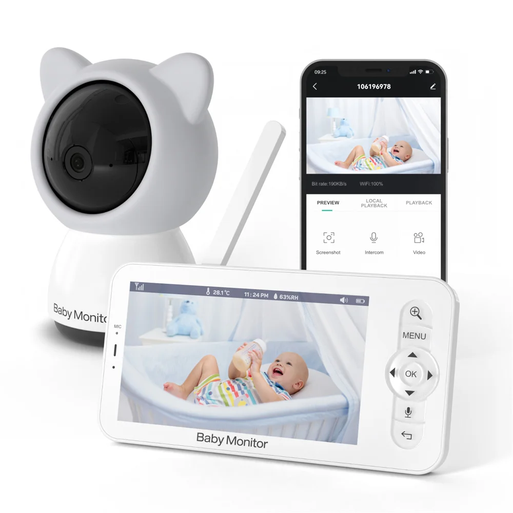 Babystar 5 Inch Wifi Baby Moni - đánh giá và giá Baby Nursery Camera