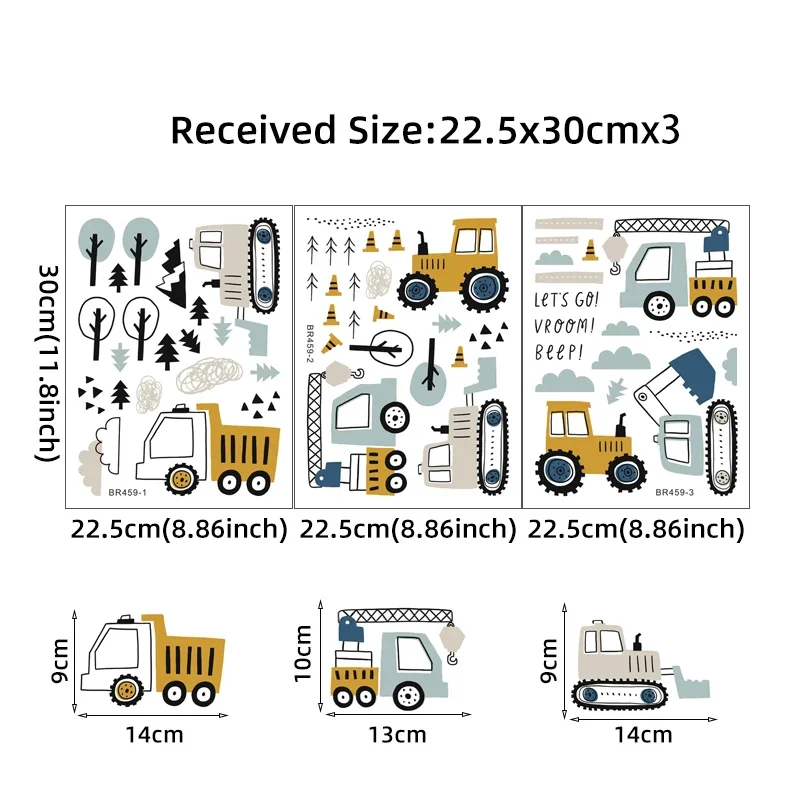 Hand Drawn Cute Cars Cargo Tru - đánh giá và giá Baby Nursery Needs