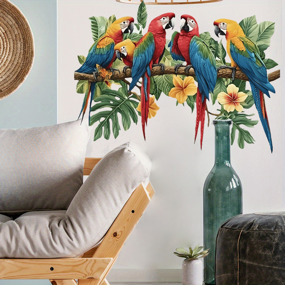 3Pcs Parrots on Branch Wall St - đánh giá và giá Baby Nursery Needs