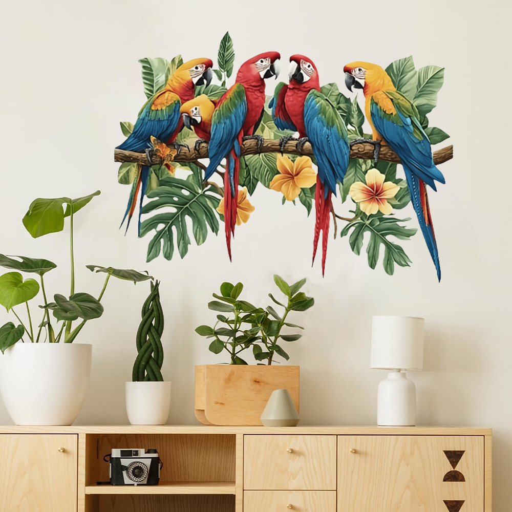 3Pcs Parrots on Branch Wall St - đánh giá và giá Baby Nursery Needs