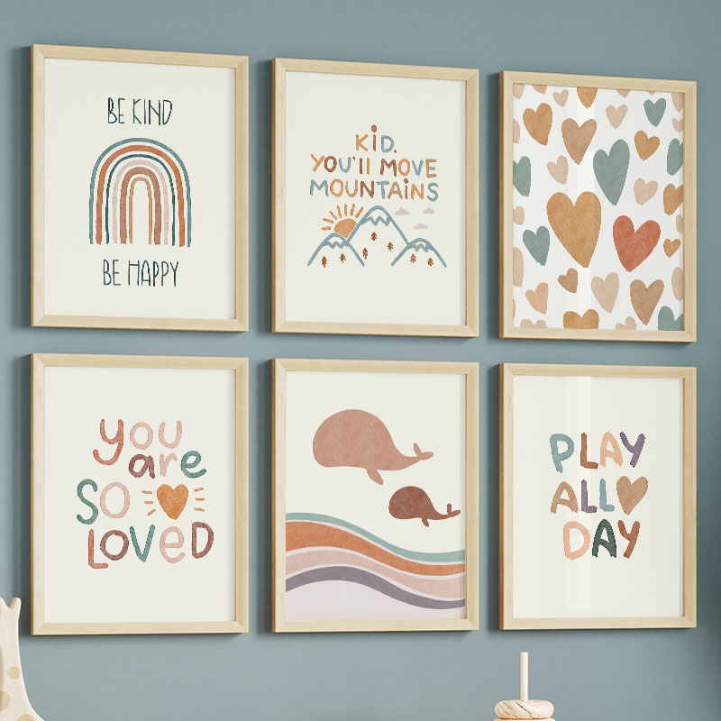 Cartoon Ocean WhaleRainbow Hea - đánh giá và giá Baby Nursery Ocean