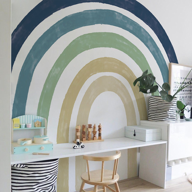 Ocean Color Rainbow Wall Mural - đánh giá và giá Baby Nursery Ocean