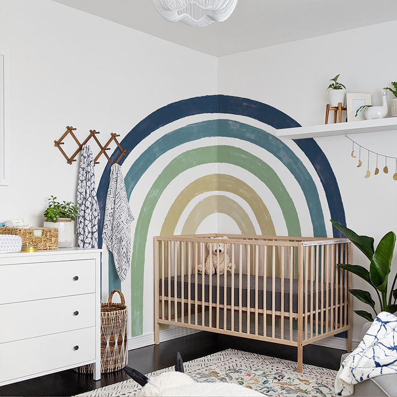 Ocean Color Rainbow Wall Mural - đánh giá và giá Baby Nursery Ocean