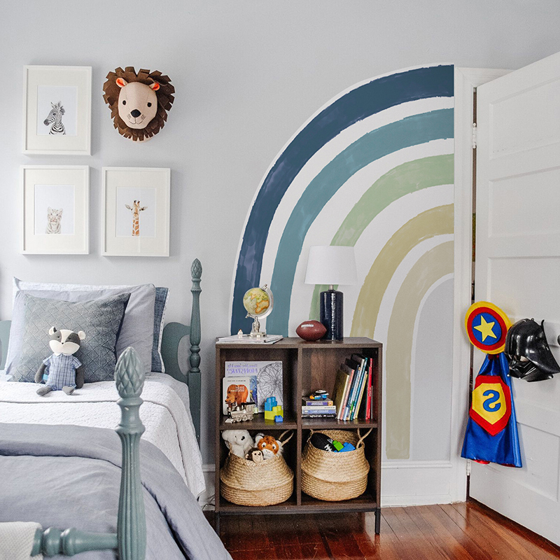 Ocean Color Rainbow Wall Mural - đánh giá và giá Baby Nursery Ocean