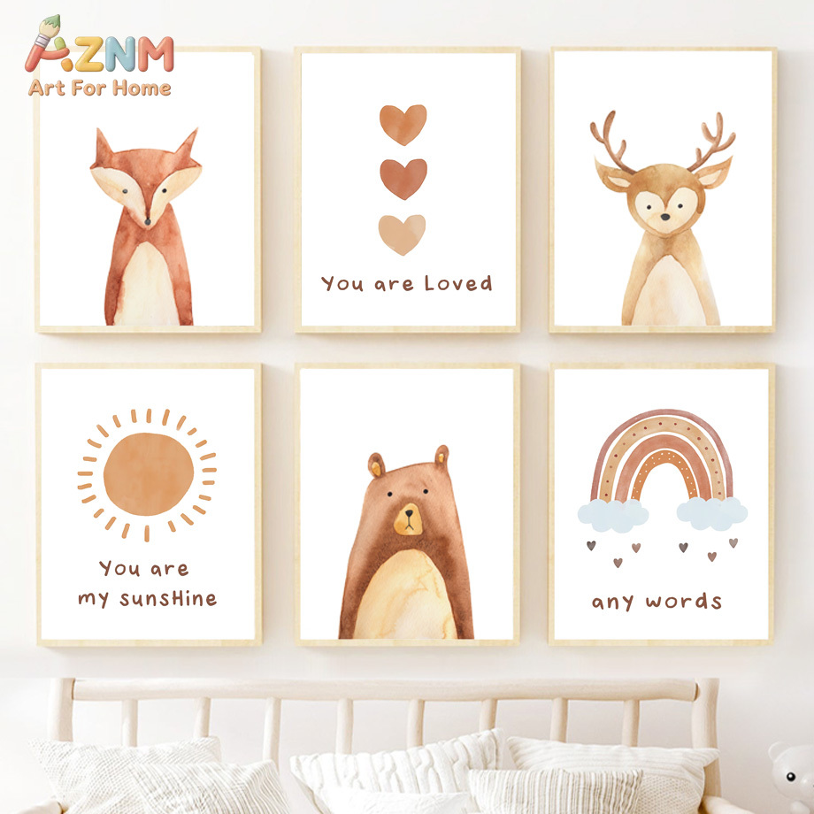 Boho Woodland Nursery Wall Art - đánh giá và giá Baby Nursery Gender Neutral