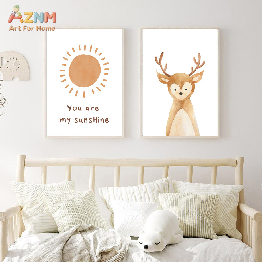 Boho Woodland Nursery Wall Art - đánh giá và giá Baby Nursery Gender Neutral
