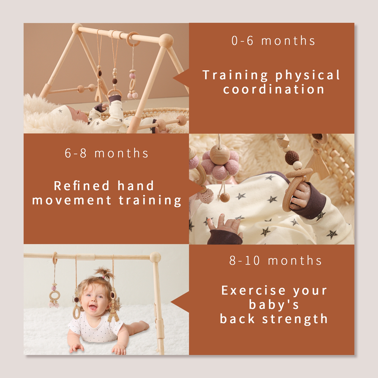 Baby Wooden Toys Play Gym Ordi - đánh giá và giá Baby Nursery Game