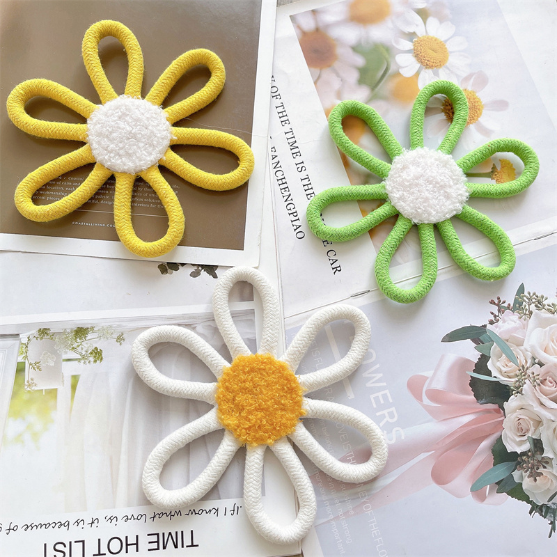 Cotton Rope Woven Daisy Flower - đánh giá và giá Baby Nursery Needs