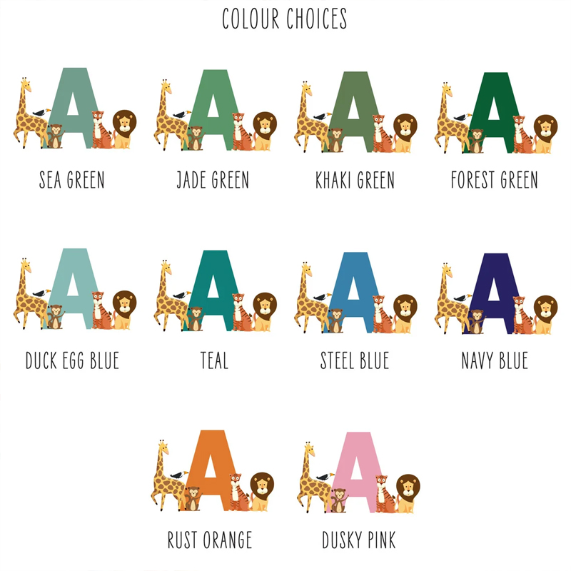 Personalised Name Jungle Anima - đánh giá và giá Baby Nursery Jungle